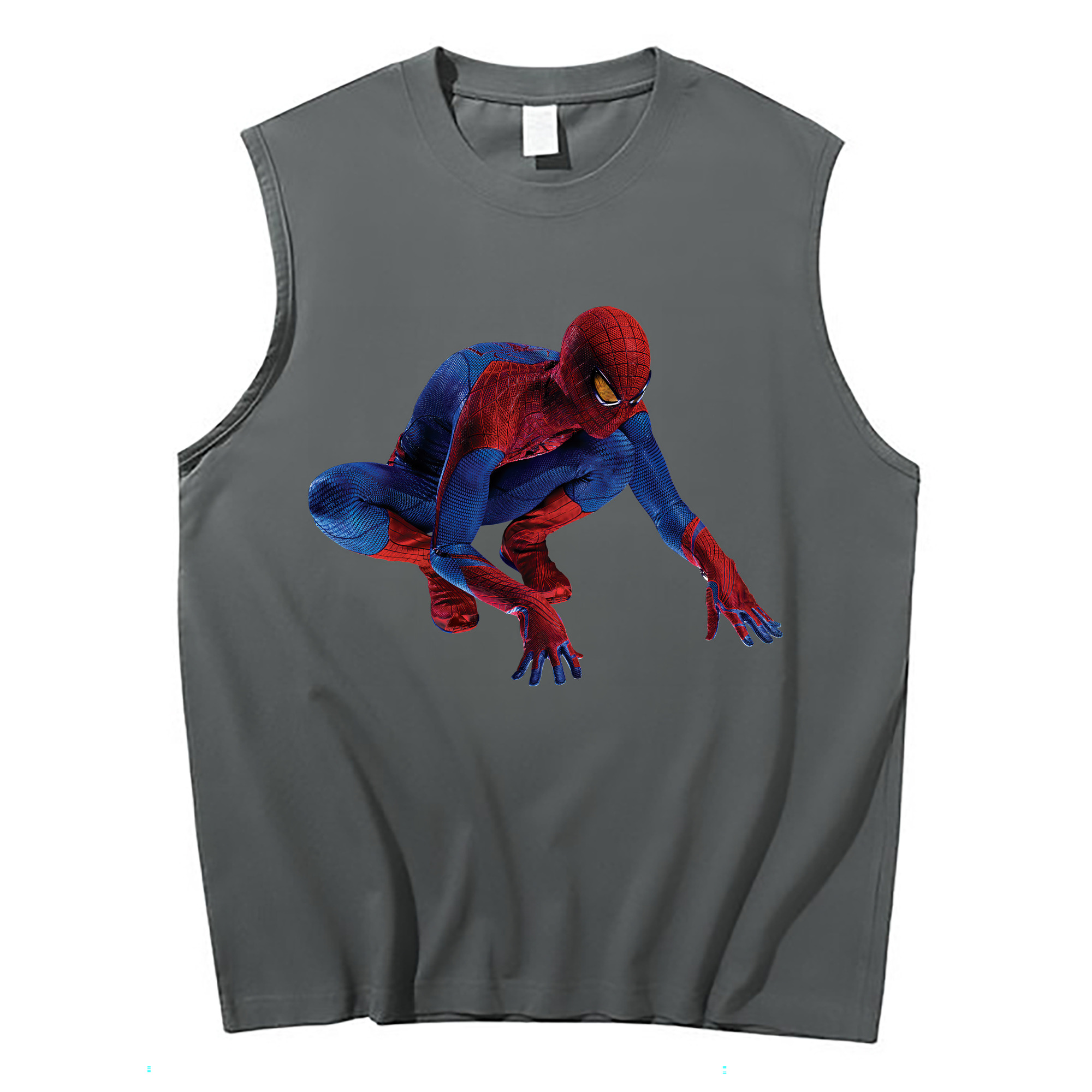 Spider Man スパイダーマン コットン100％タンクトップ（フロントプリント）